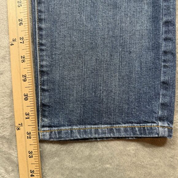 J.Jill Jeans Women’s 18 Blue Denim Straight Fit Slim Boyfriend Stretch Cotton - Picture 8 of 9